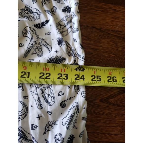 Hot Topic DRESS Size 2 XXL NWOT DINOSAUR FOSSIL Foliage EMPIRE MIDI Tie Front - Picture 8 of 9